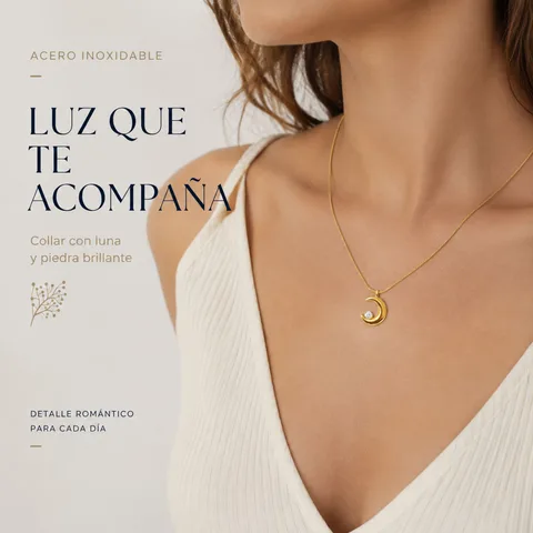 COLLAR ACERO INOXIDABLE CON SOBRE