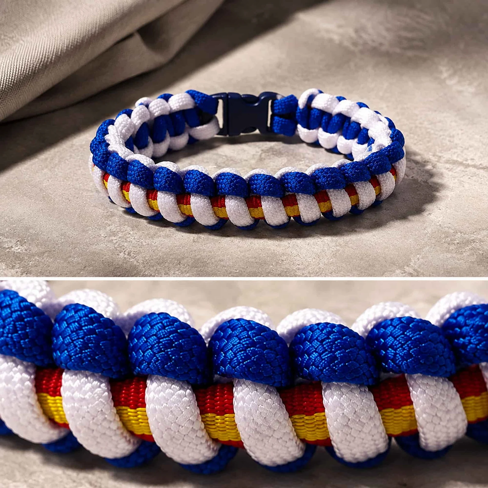 PULSERA PARACORD BANDERA ESPAÑOL