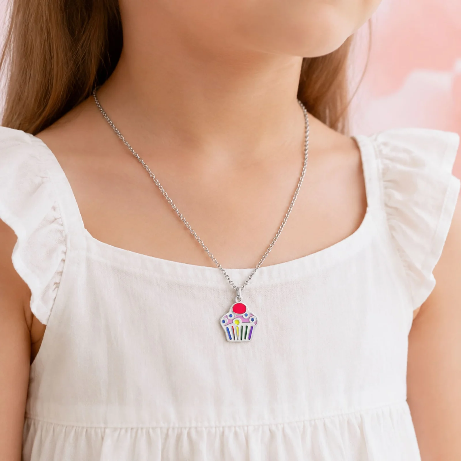 COLLAR NIÑA ACERO COLOR PLATEADO