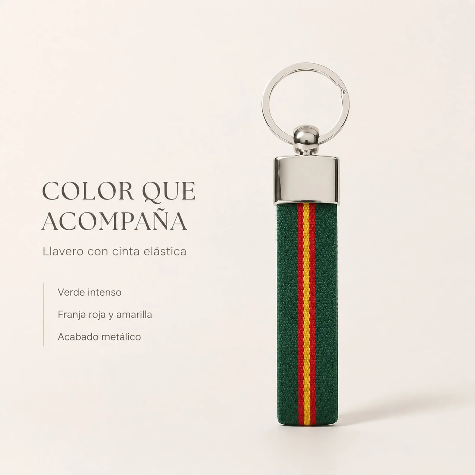 LLAVERO BANDERA ESPAÑA DE CINTA ELÁSTICA