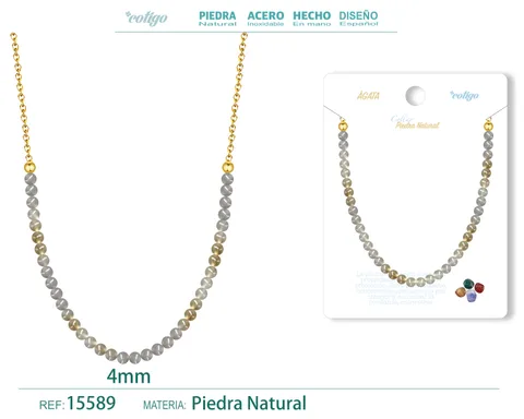 COLLAR AGATA 4MM