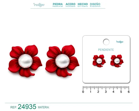 PENDIENTE DE FLOR