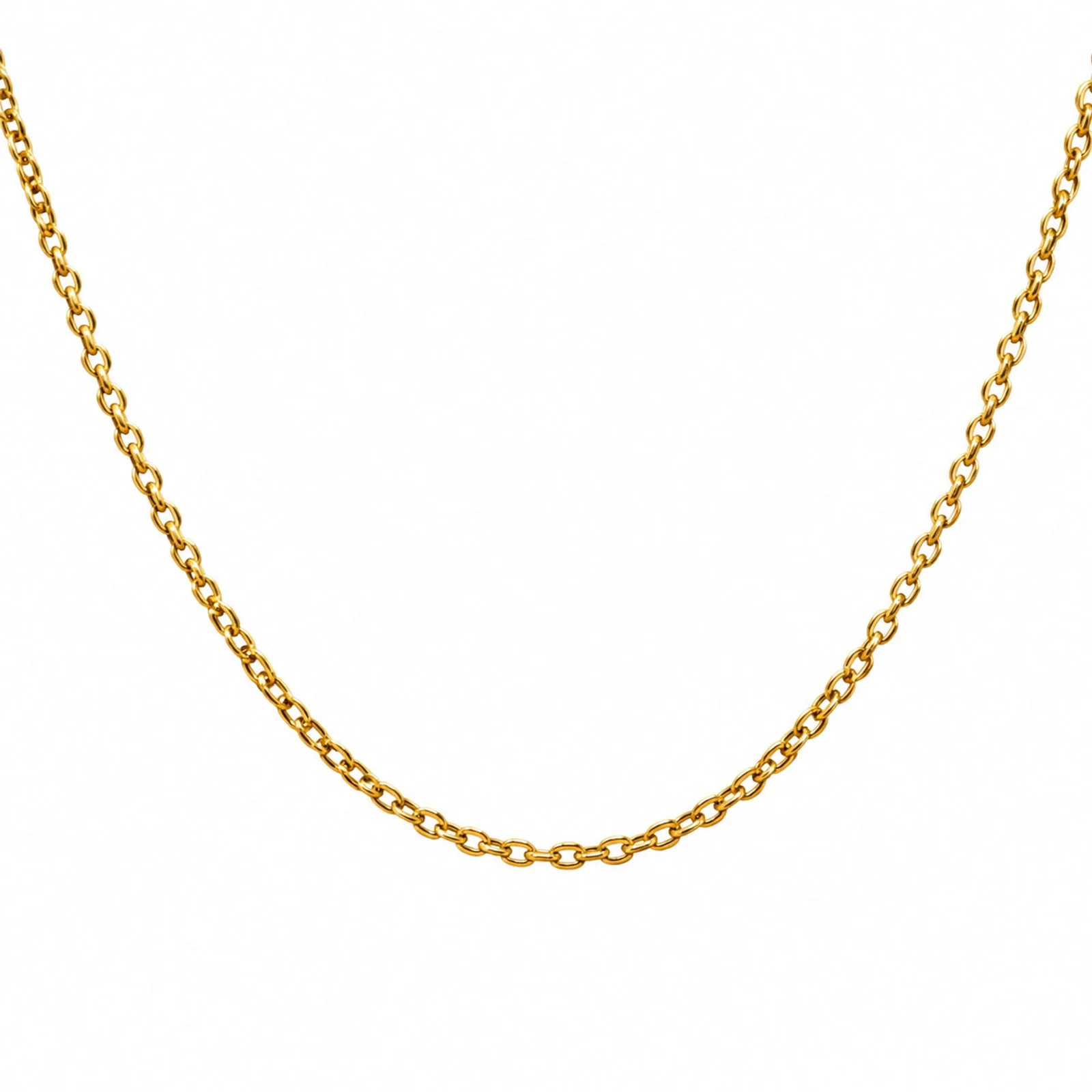 COLLAR DE CADENA ACERO DORADO