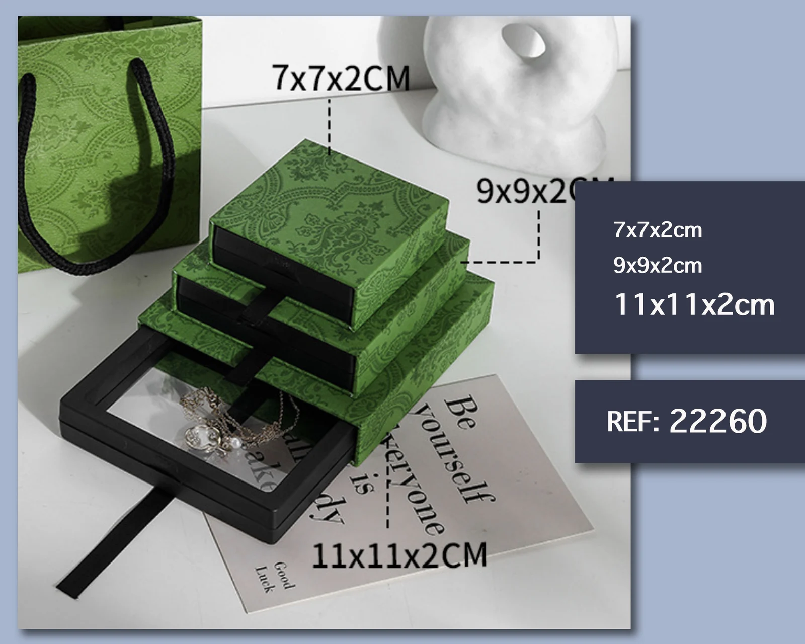 CAJA DE REGALO 11X11X2CM