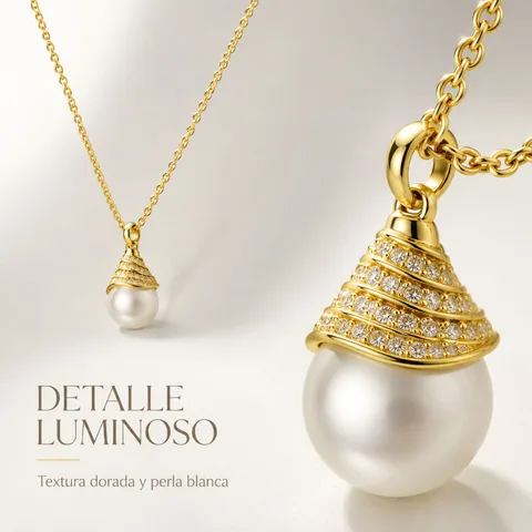 COLGANTE CHAPADO ORO 14K CON CIRCONITA