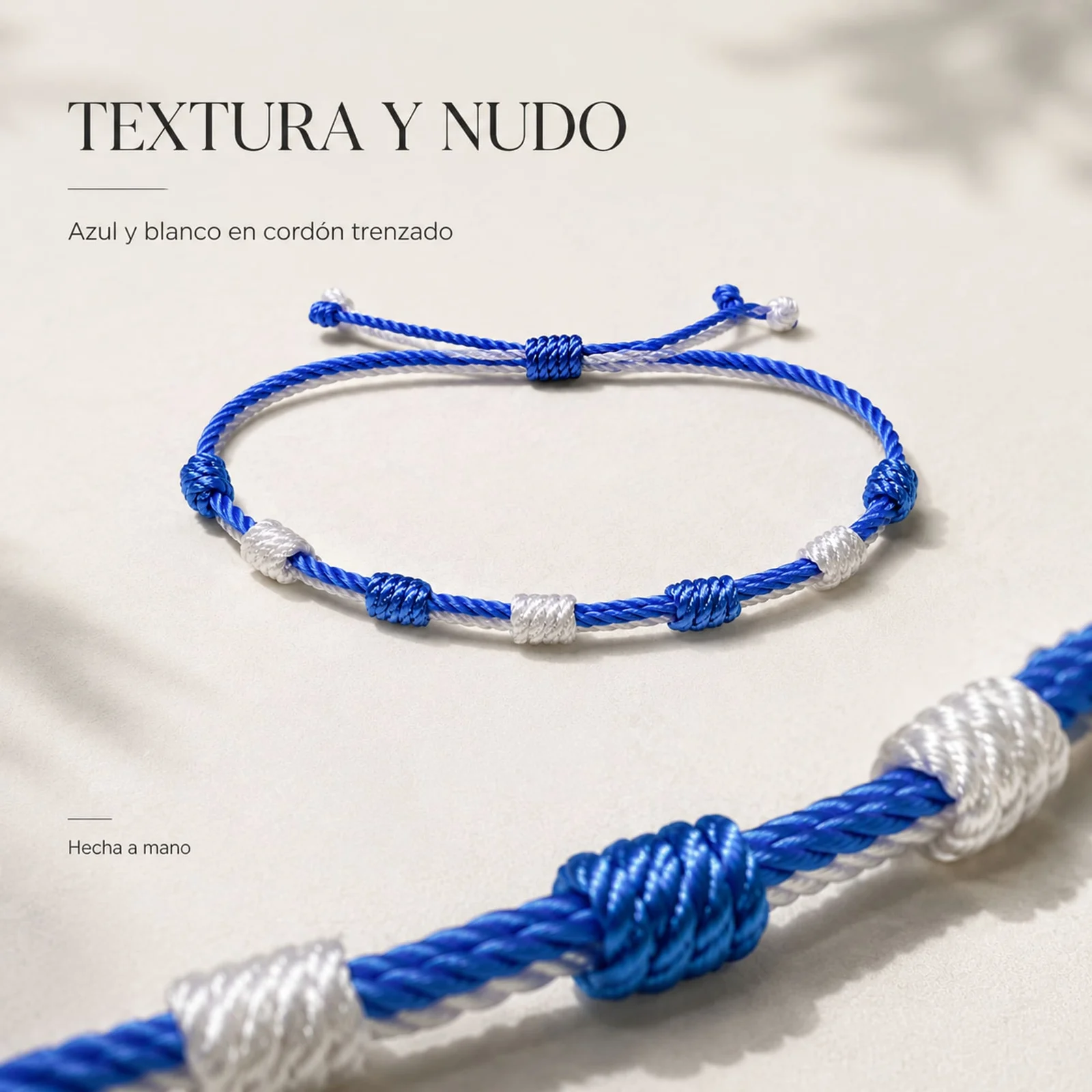 PULSERA 7 NUDOS DE BANDERA DE  ASTURIAS