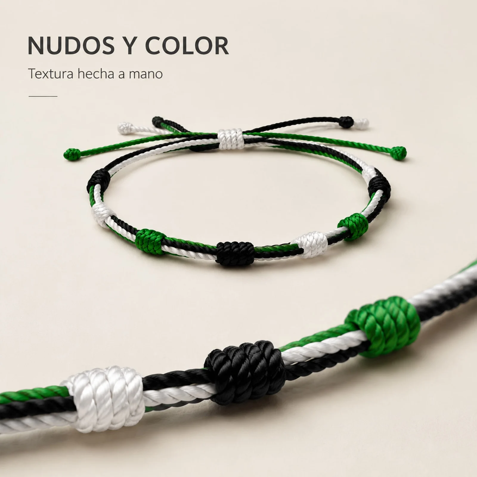 PULSERA 7 NUDOS DE BANDERA DE  EXTREMADURA