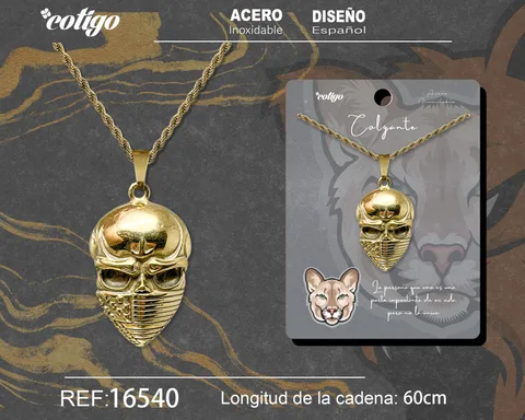 COLGANE HOMBRE ACERO COLOR DORADO