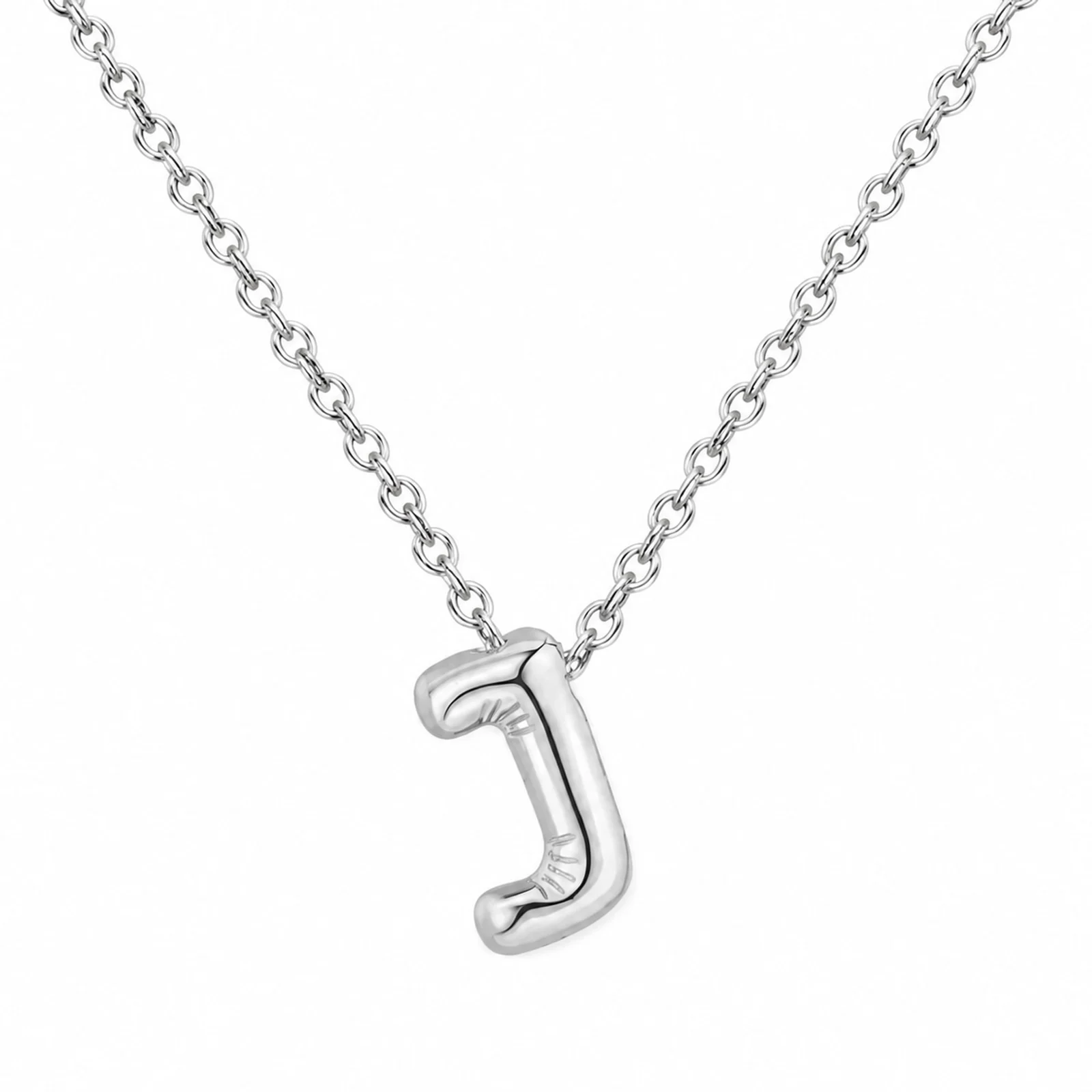 COLLAR INICIAL LETRA J ACERO CON SOBRE