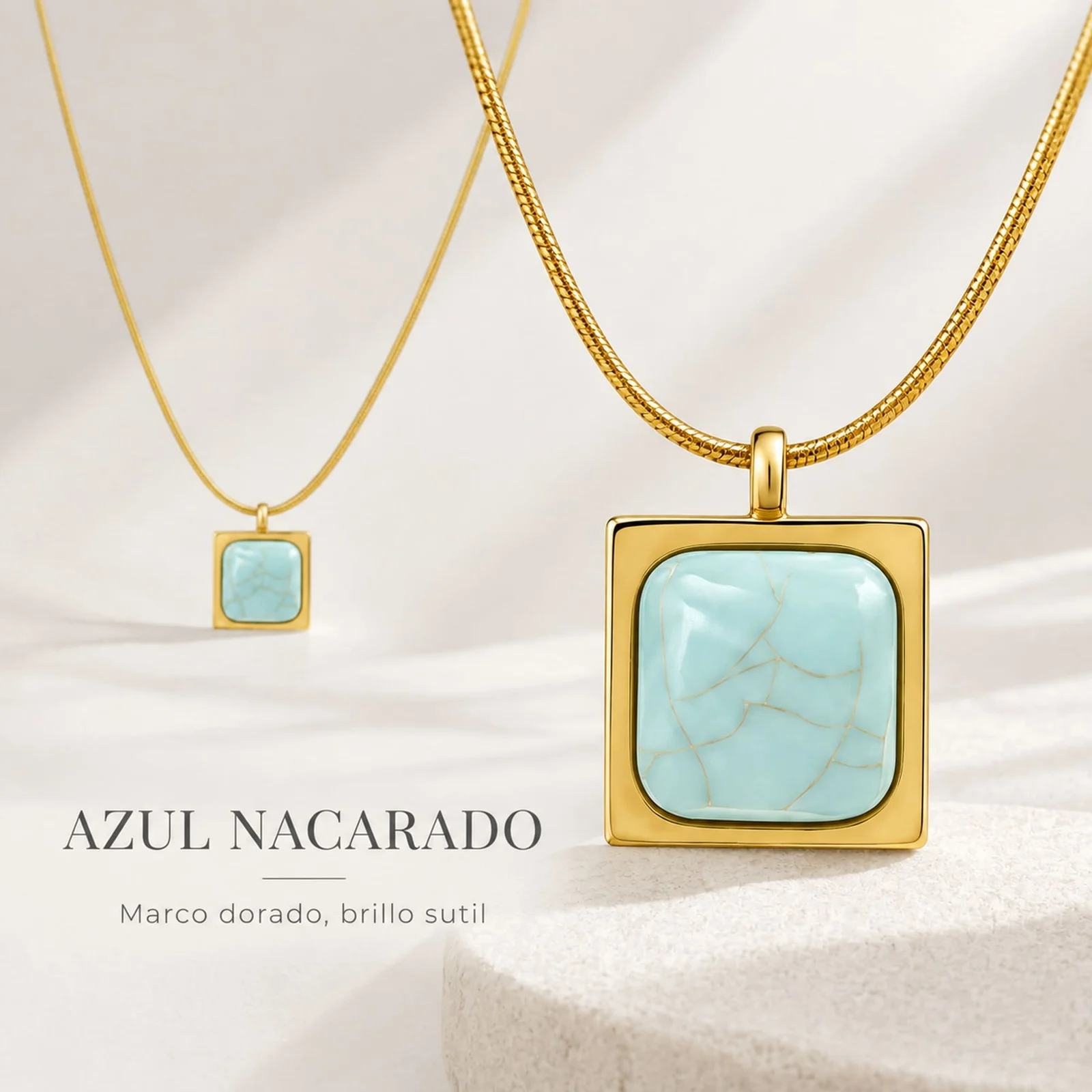 COLLAR ACERO INOXIDABLE CON SOBRE