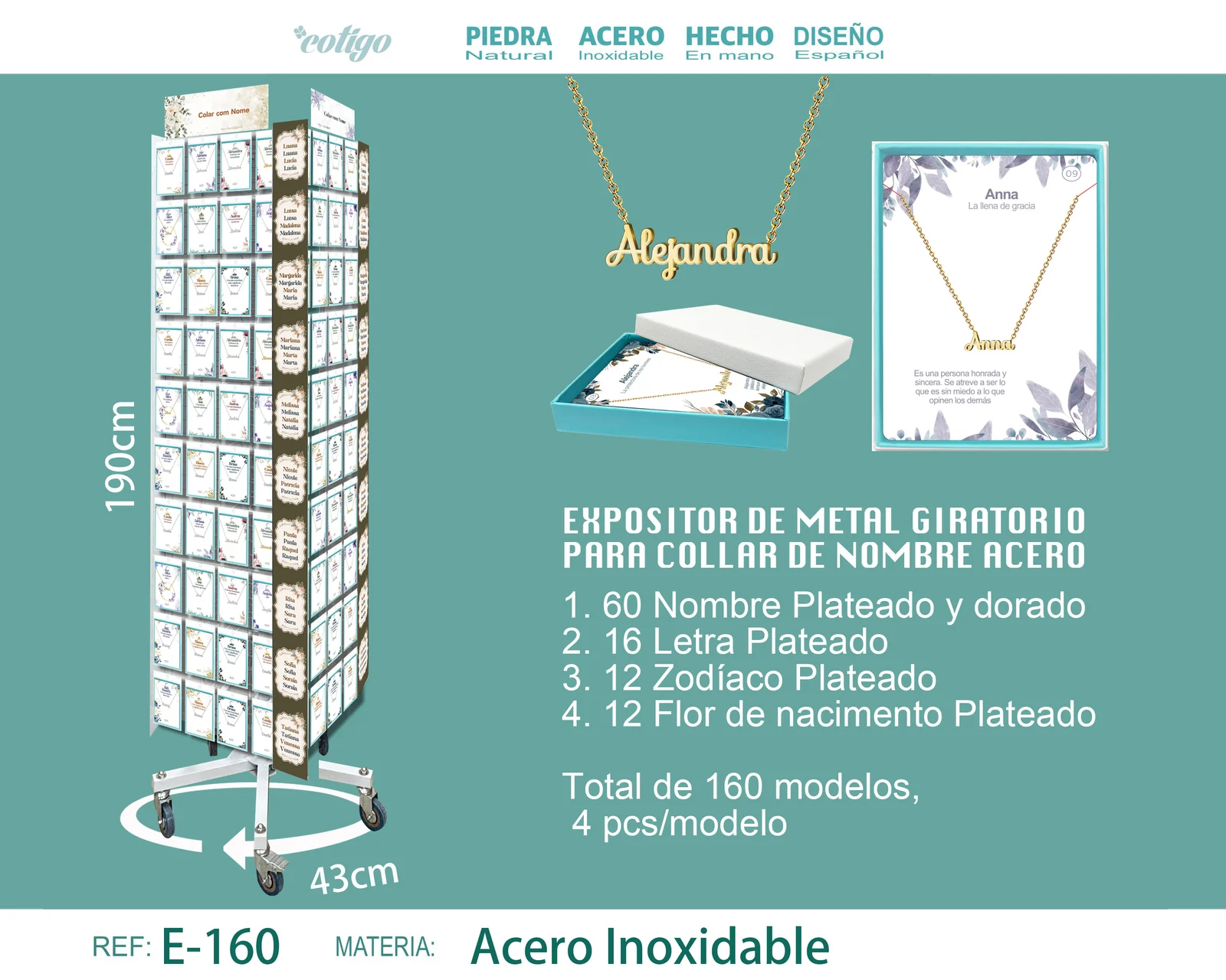 Expositor de Collar nombre