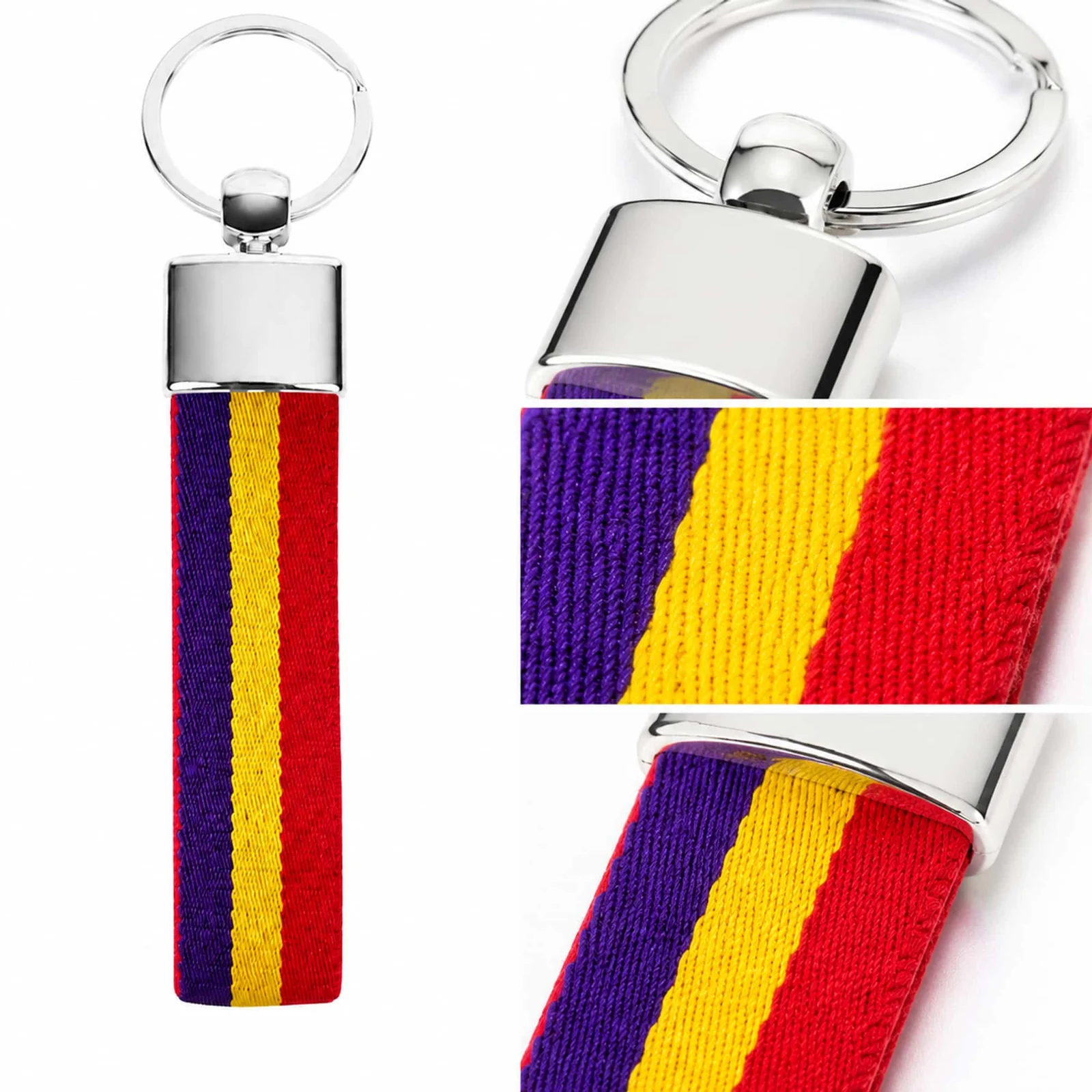 LLAVERO BANDERA ESPAÑA DE CINTA ELÁSTICA