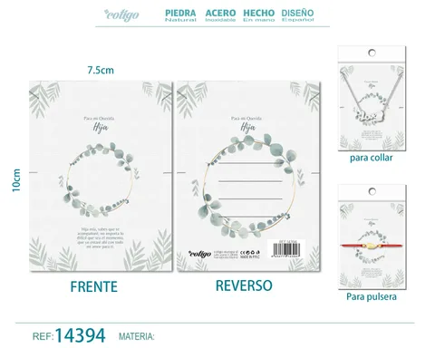 TARJETA FELICITACIÓN PARA HIJA
