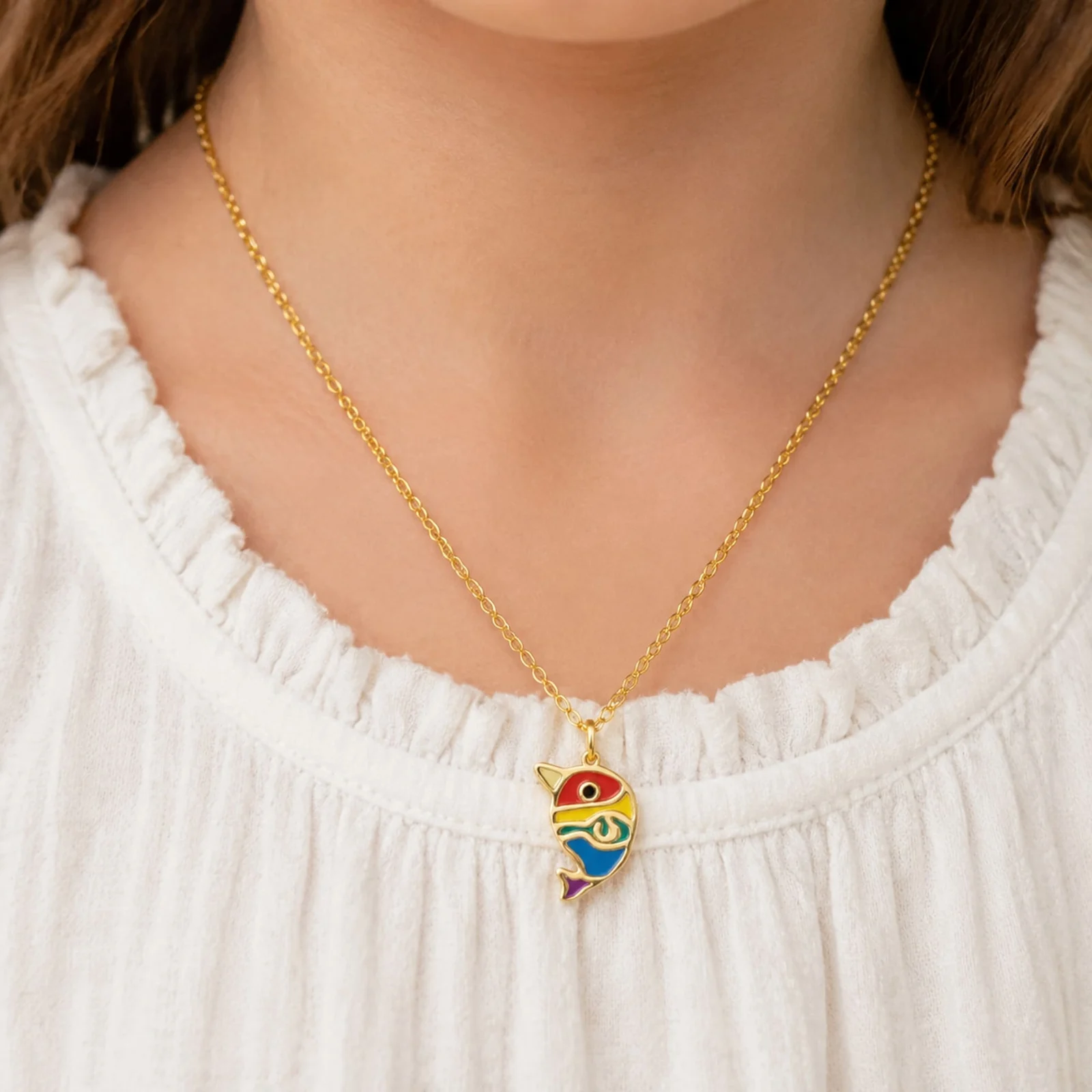 COLLAR NIÑA ACERO COLOR DORADO