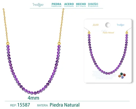 COLLAR AGATA 4MM