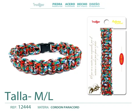 PULSERA PARACORD TRENZADO TALLA PEQUENA