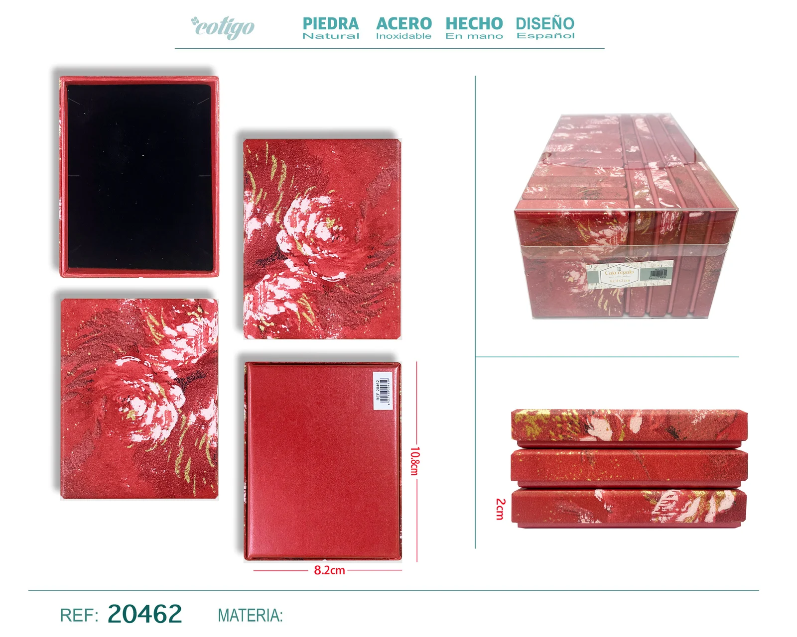 CAJA DE REGALO PARA JOYAS 8*11*2 CM