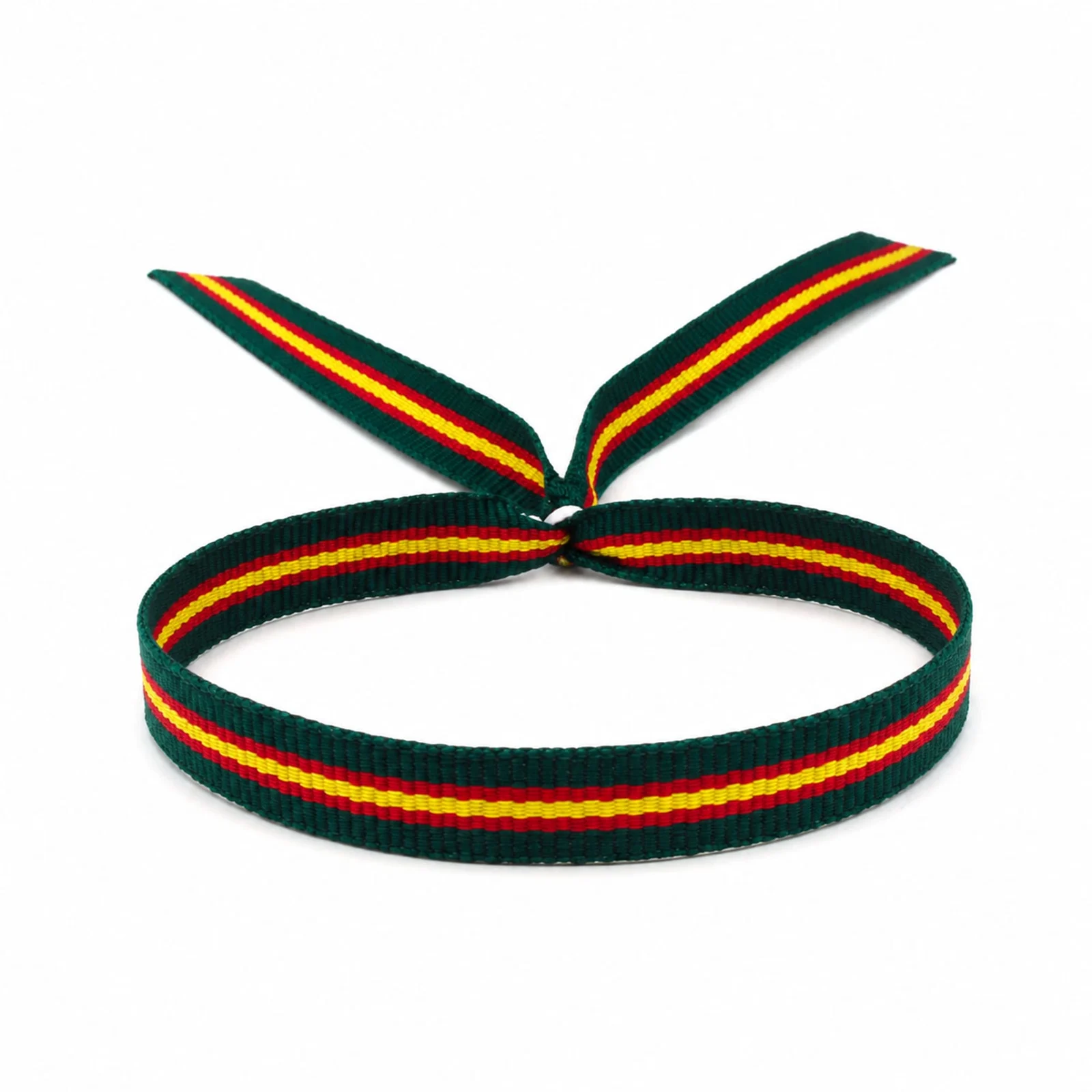 PULSERA ESPAÑA ANCHO 1CM VERDE