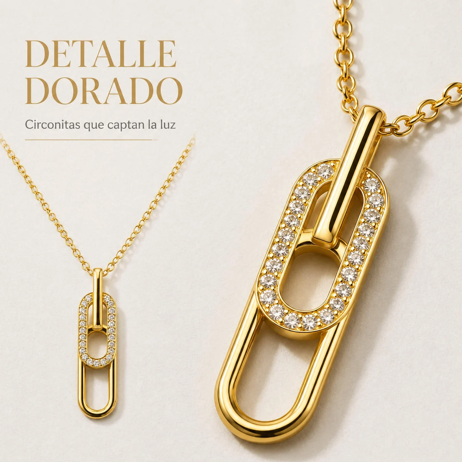 COLGANTE CHAPADO ORO 14K CON CIRCONITA