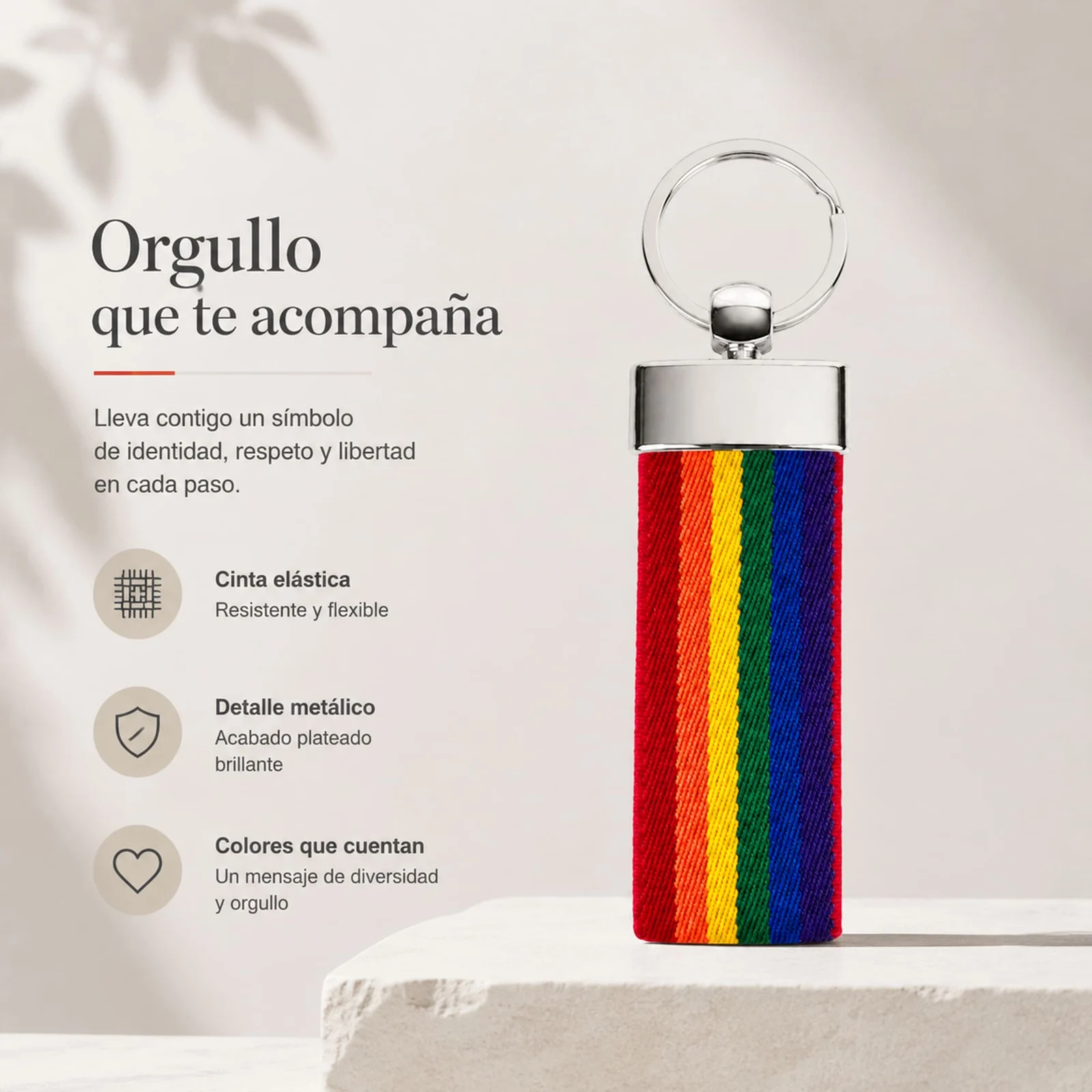 LLAVERO BANDERA ESPAÑA DE CINTA