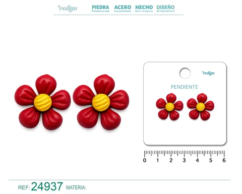 PENDIENTE DE FLOR
