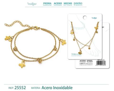 Tobillera Acero Inoxidable