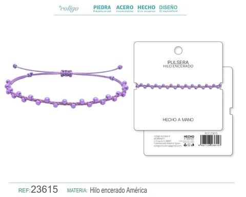 PULSERA HILO ENCERADO