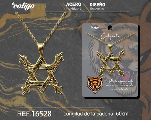 COLGANE HOMBRE ACERO COLOR DORADO