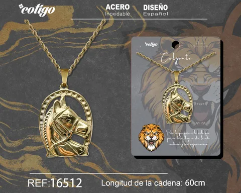 COLGANE HOMBRE ACERO COLOR DORADO