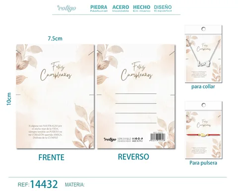 TARJETA FELICITACIÓN PARA CUMPLEAÑO