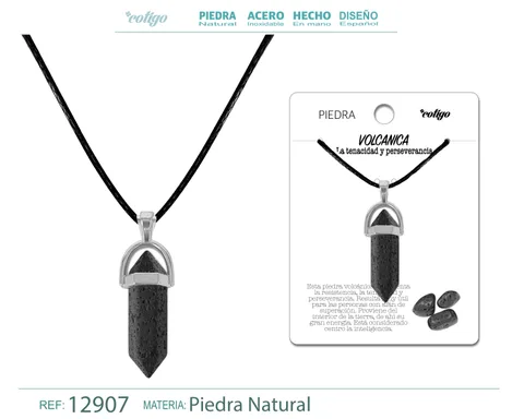 COLGANE PUNTO DE PIEDRA VOLCANICA
