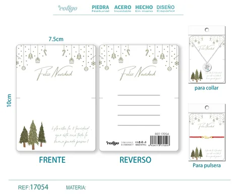 TARJETA DE NAVIDAD PARA BISUTERIA