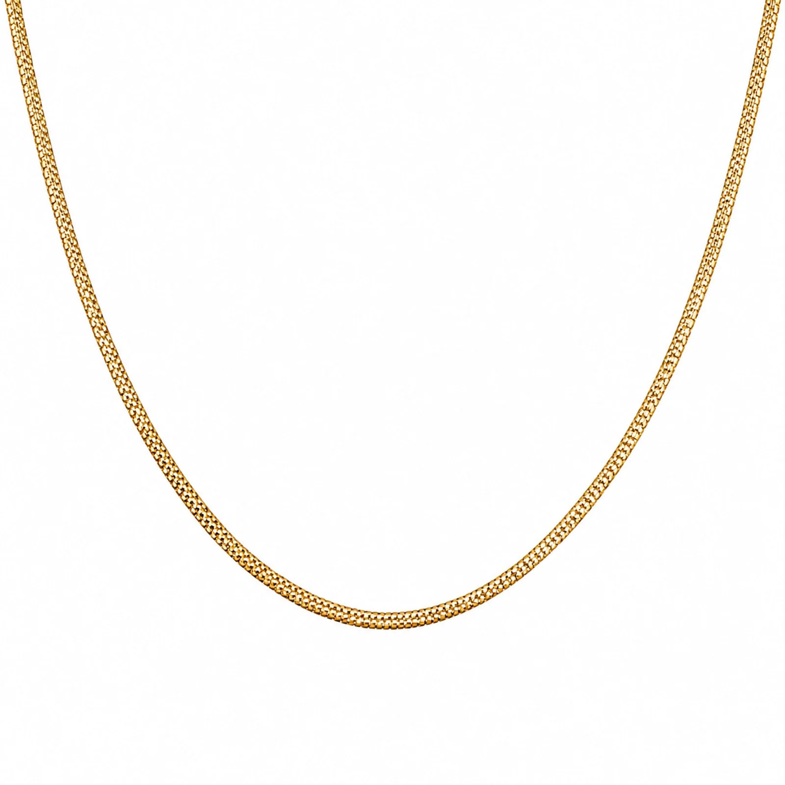 COLLAR DE CADENA ACERO DORADO