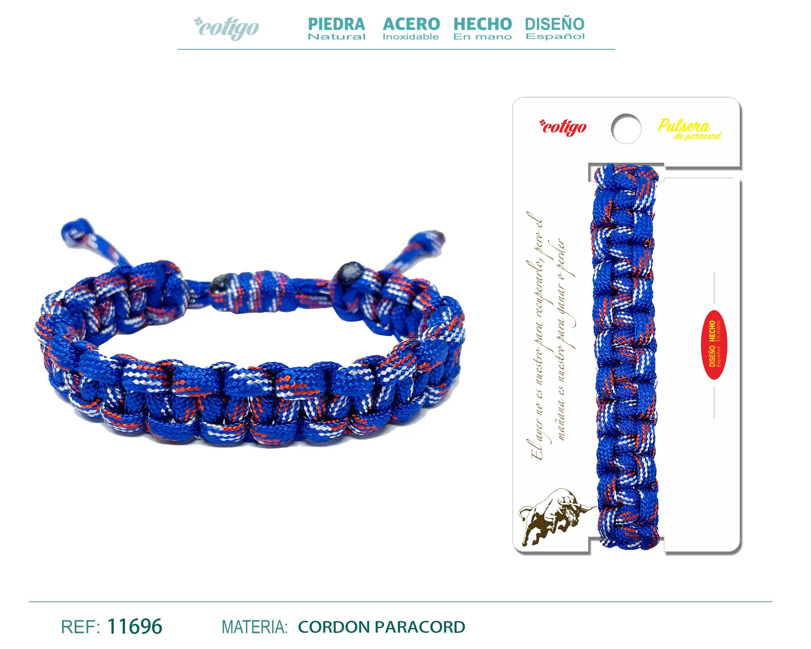 PULSERA PARACORD TRENZADO