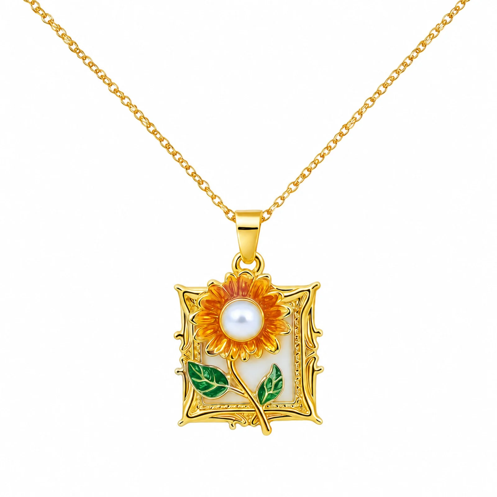 COLGANTE CHAPADO ORO 14K CON CIRCONITA