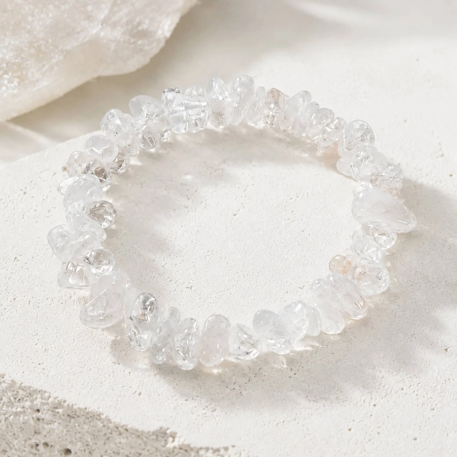 Pulsera Piedra natural Cuarzo Blanco