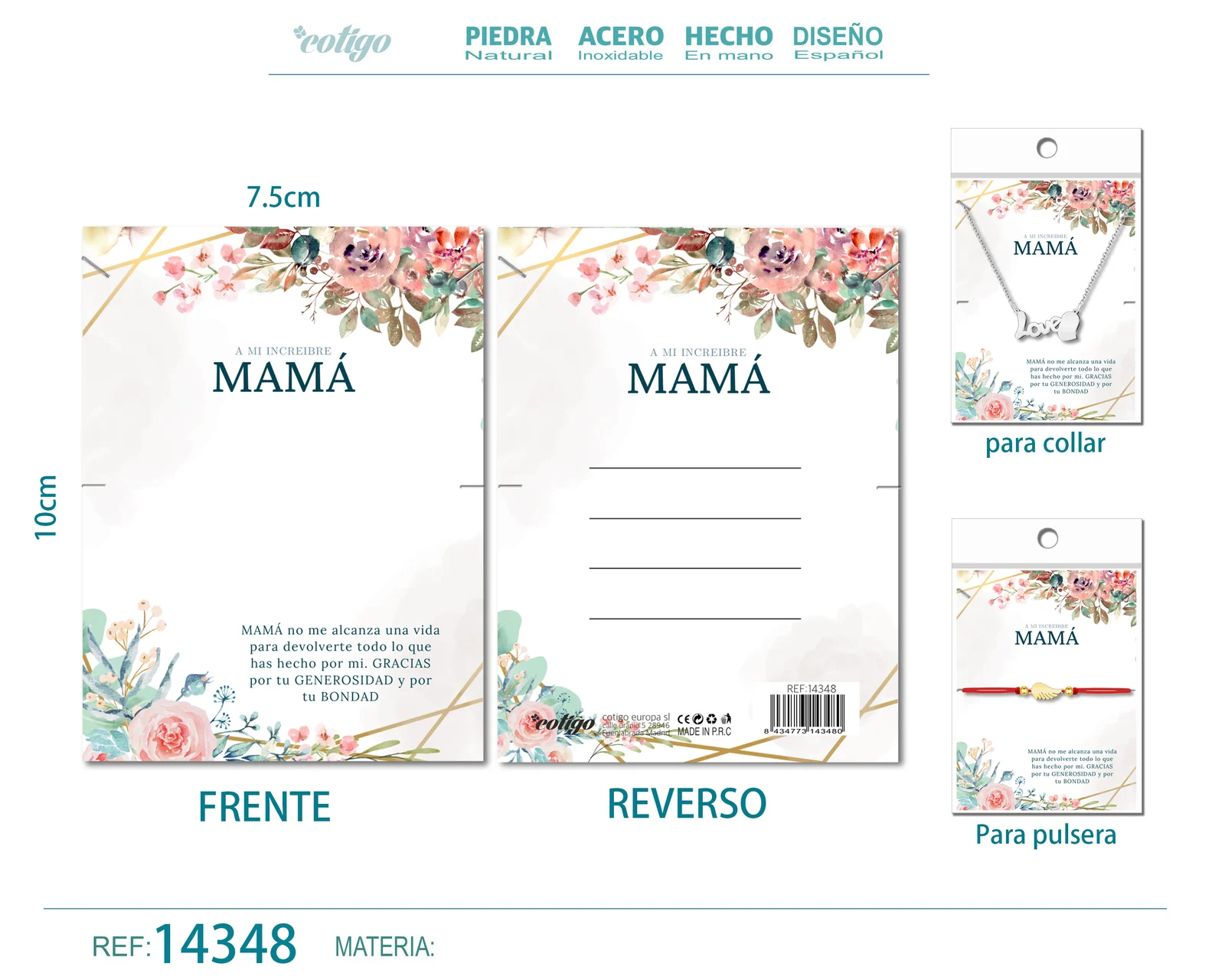 TARJETA FELICITACIÓN PARA MAMÁ