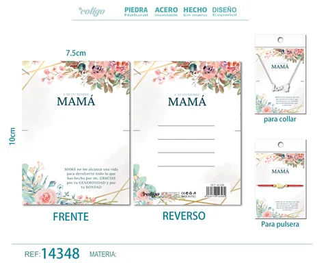 TARJETA FELICITACIÓN PARA MAMÁ