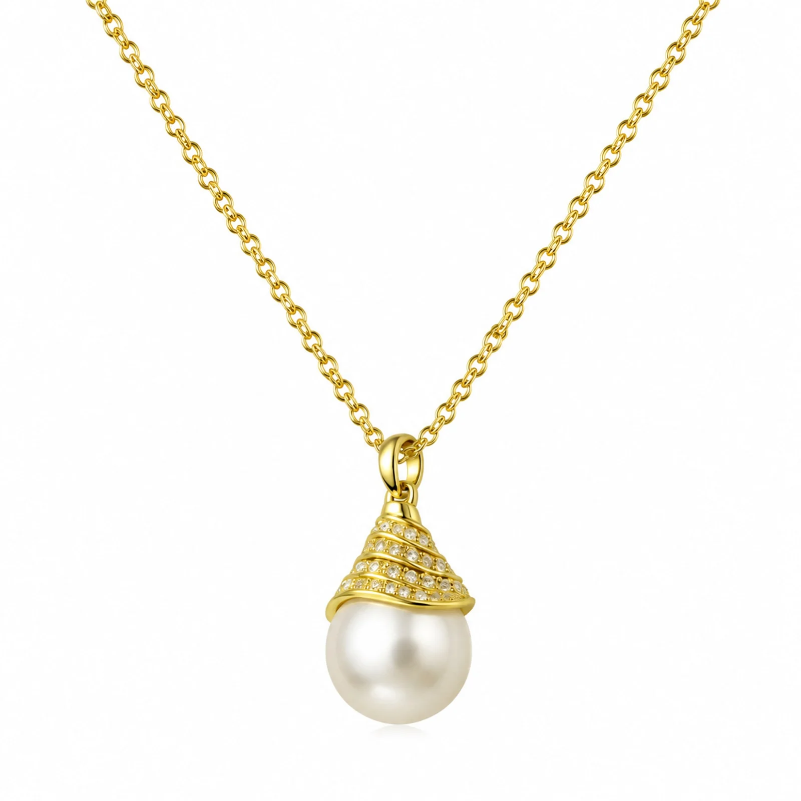 COLGANTE CHAPADO ORO 14K CON CIRCONITA
