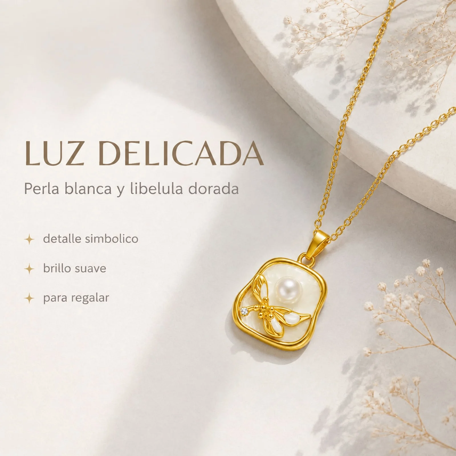 COLGANTE CHAPADO ORO 14K CON CIRCONITA
