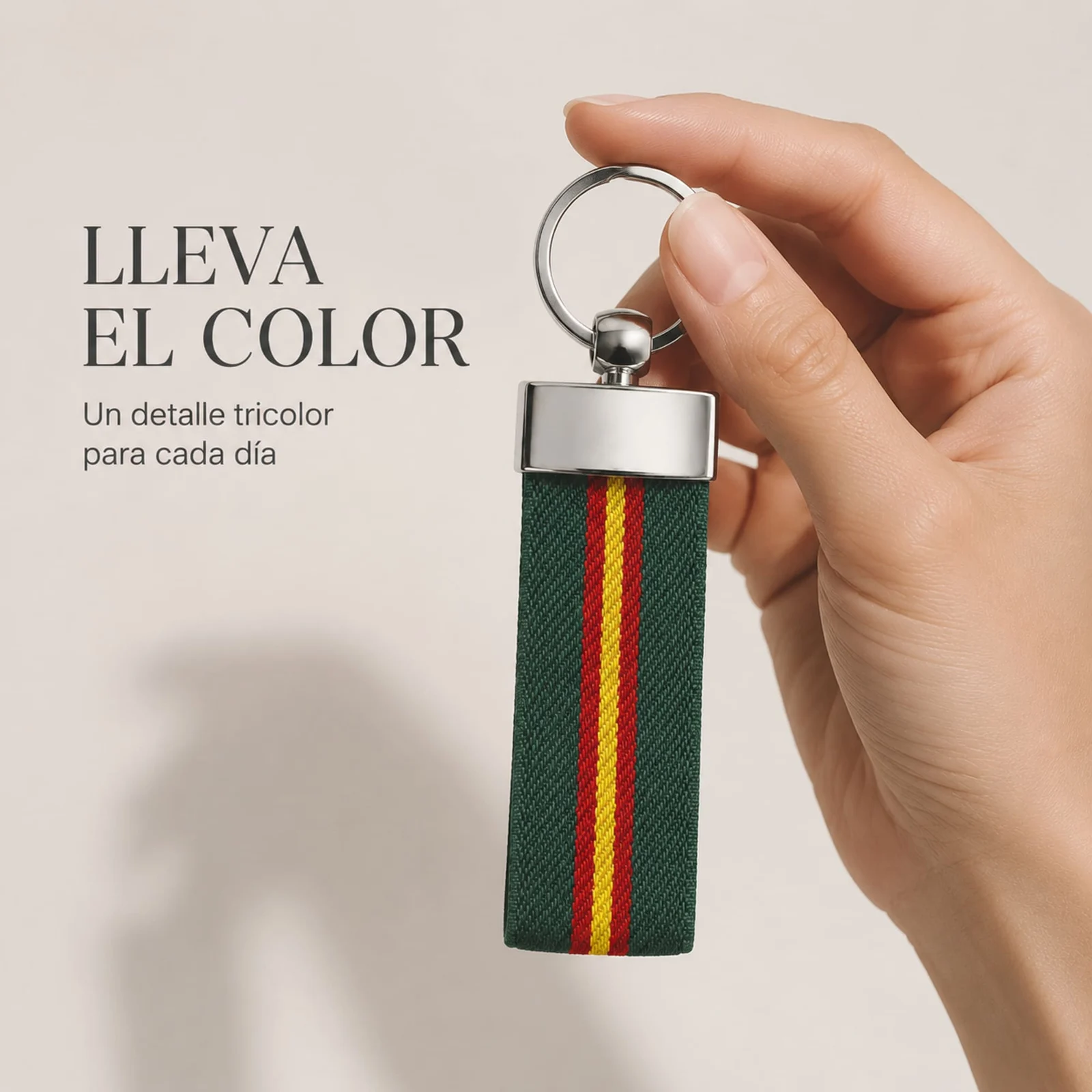 LLAVERO BANDERA ESPAÑA DE CINTA