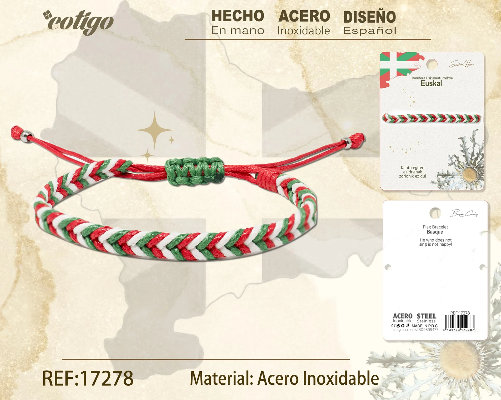 PULSERA BANDERA EUSKAL